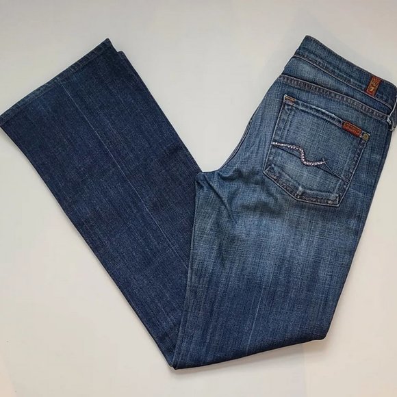 7 for all mankind - Boot cut jeans (swarovski crystals) - Picture 1 of 8